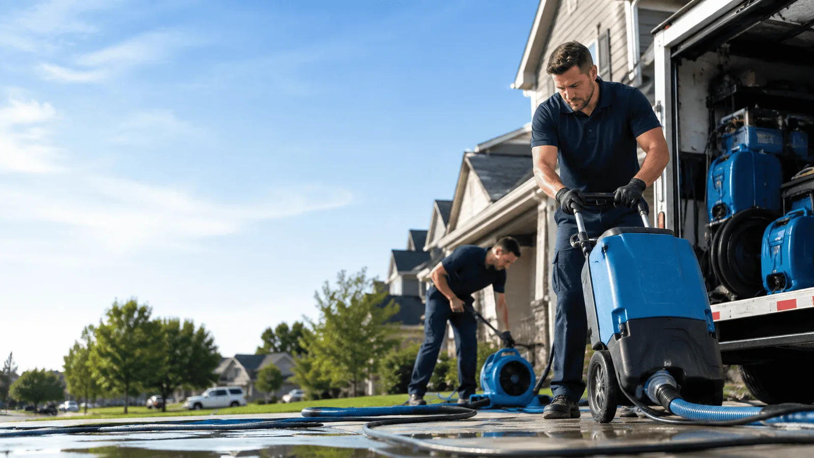 Dehumidification being performed in Centerport, PA